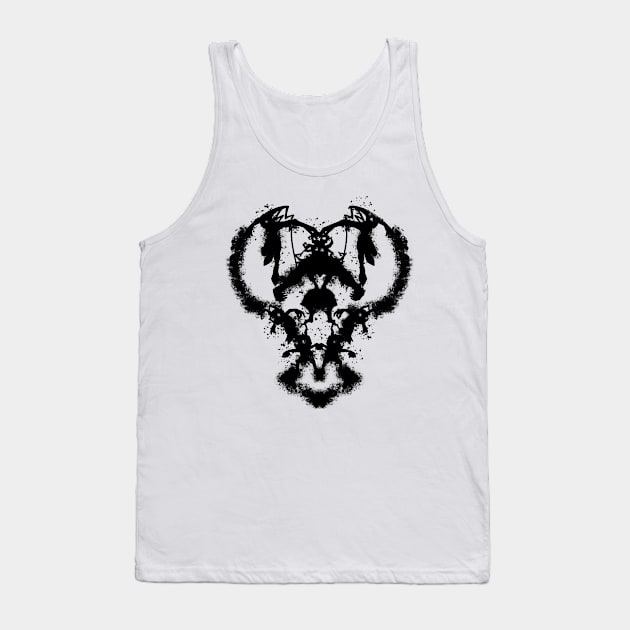 Heartless Rorschach Tank Top by jcoleman9182